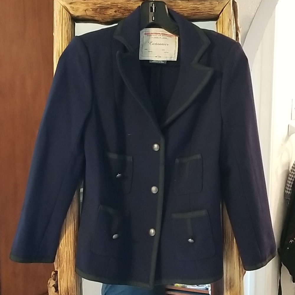 Anthropologie Cartonnier military woolblend jacket